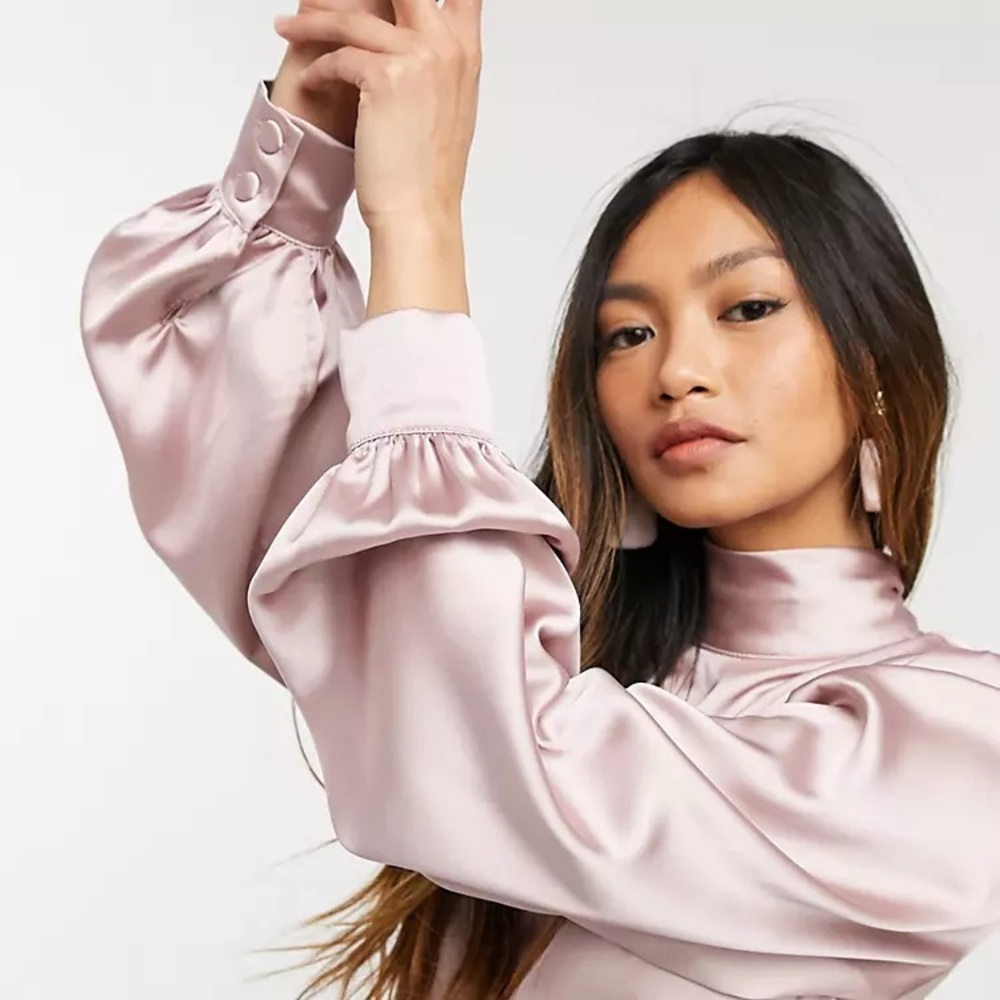 River island satin mini dress